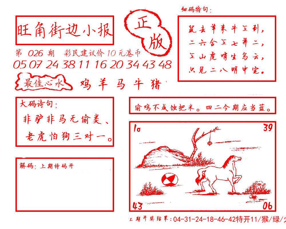 026期旺角街边小报[图]