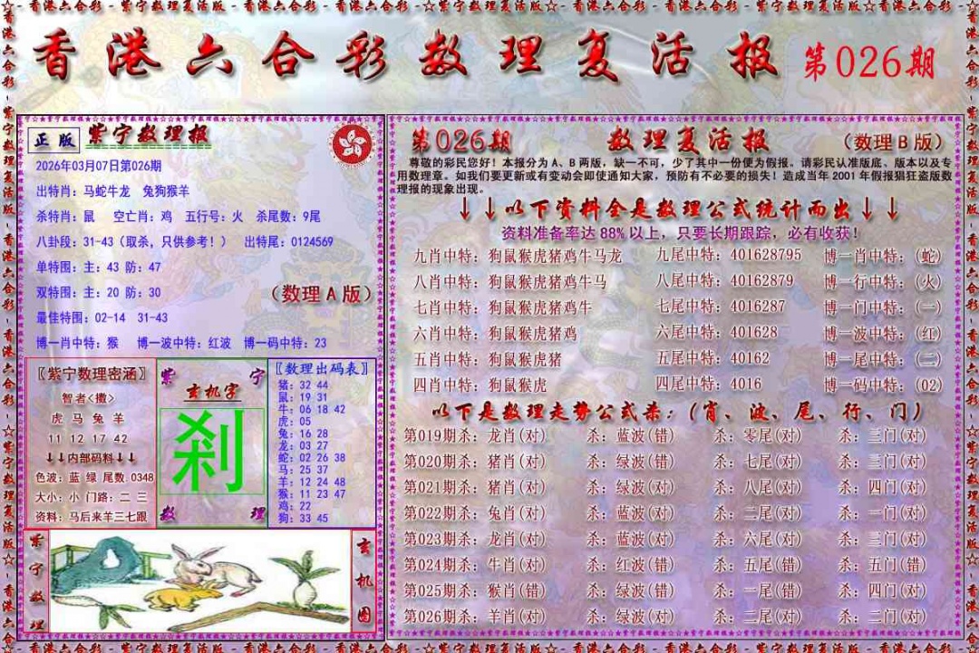 026期数理复活报[图]