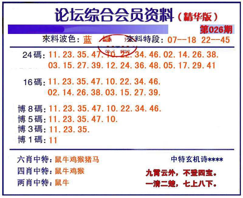 026期综合会员资料[图]