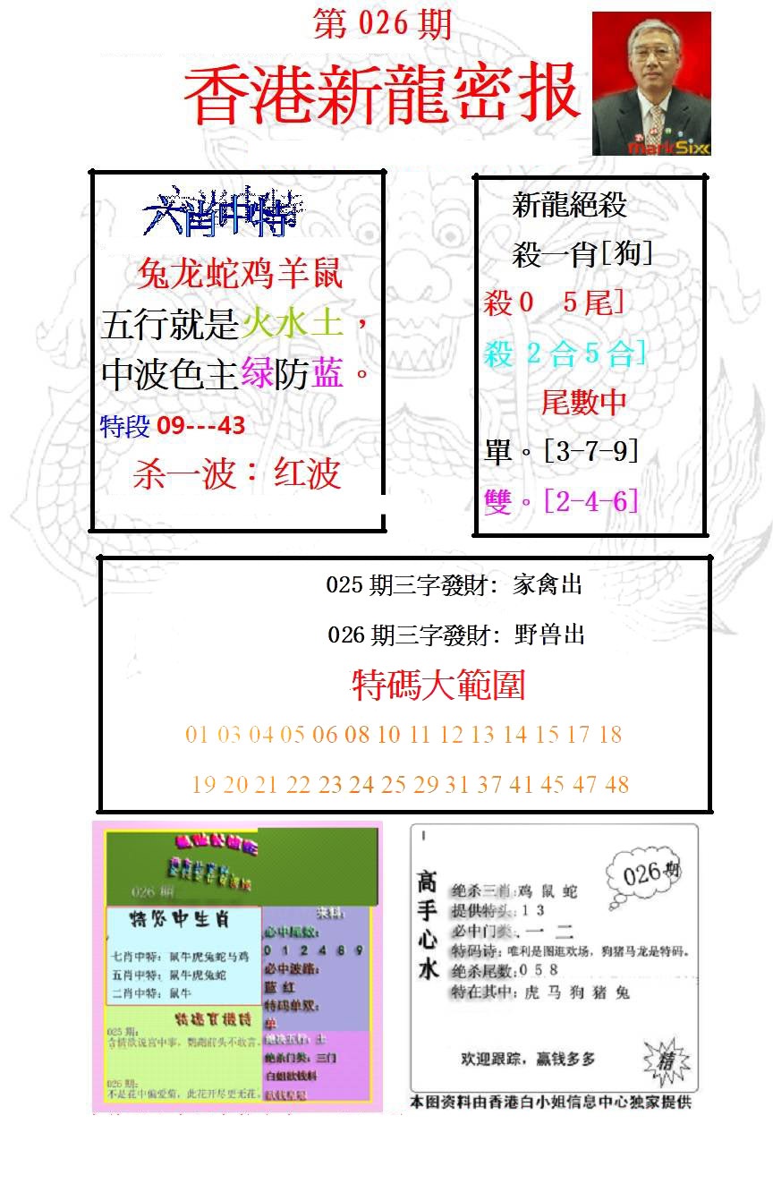 026期新龙密报[图]