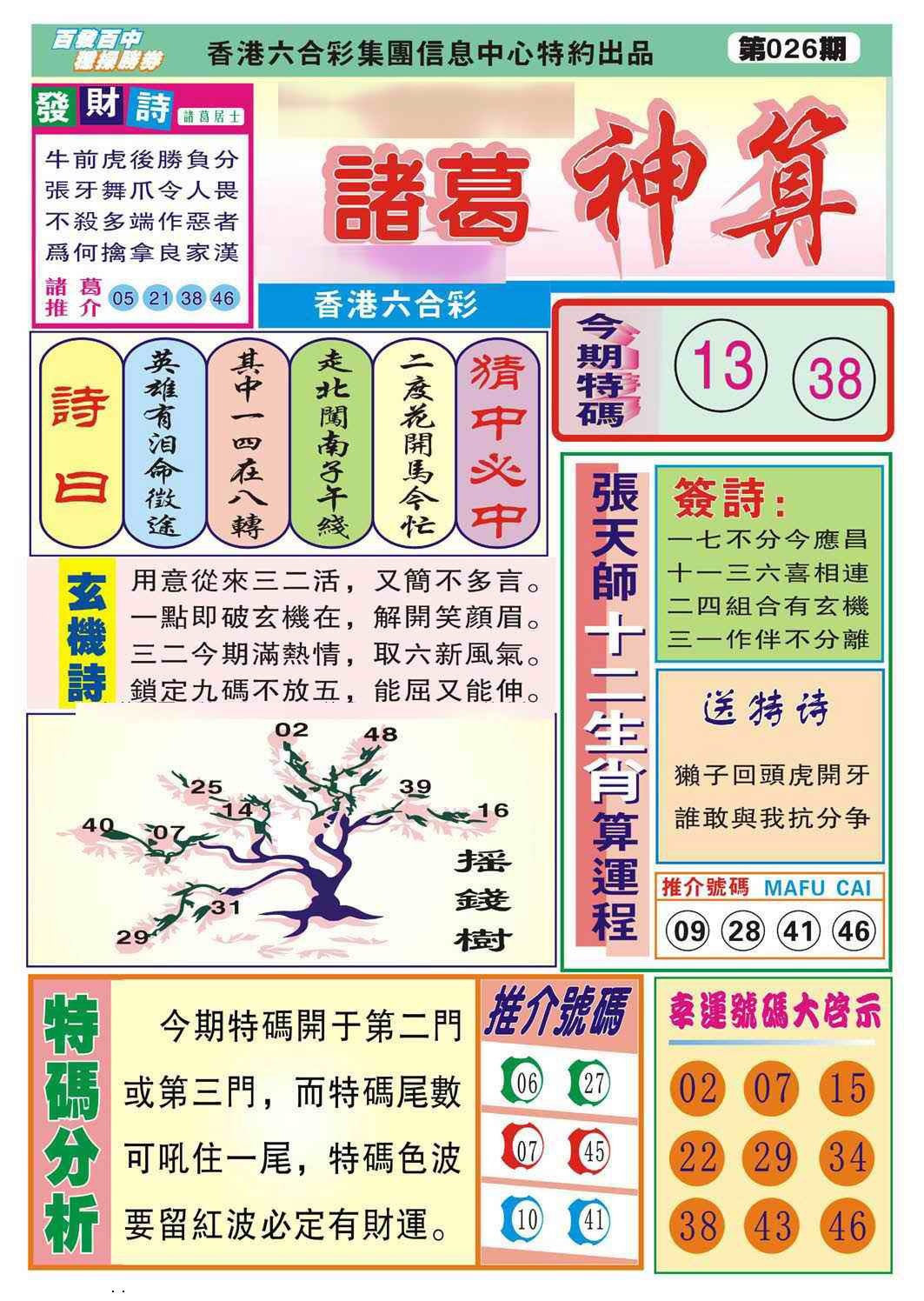 026期诸葛神算[图]