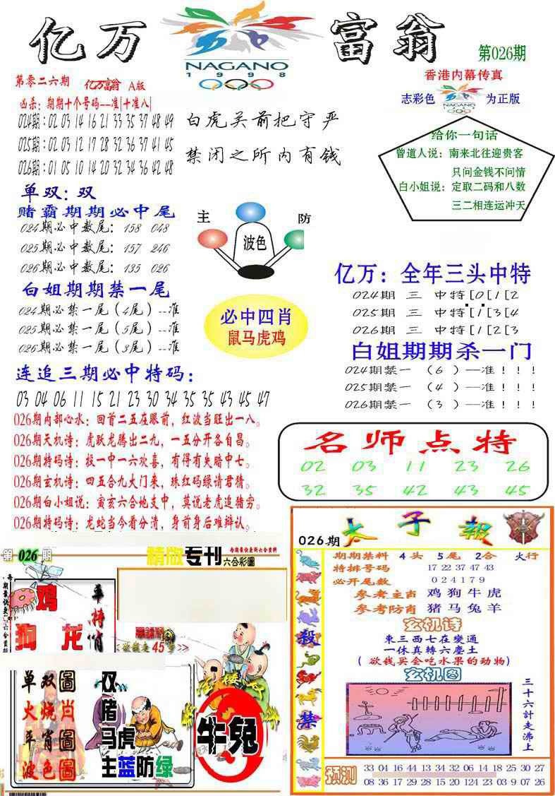 026期亿万富翁A[图]