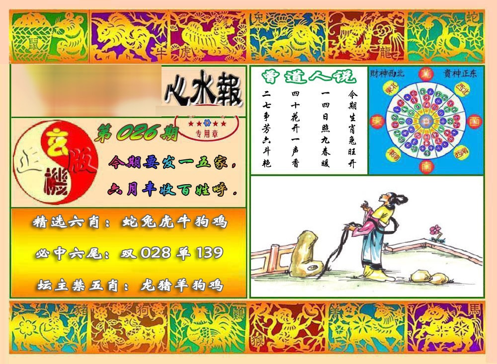 026期马经心水报[图]