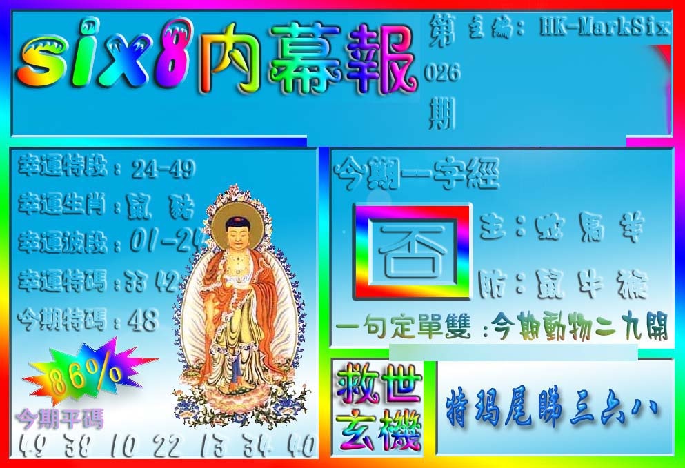 026期在线内幕报[图]