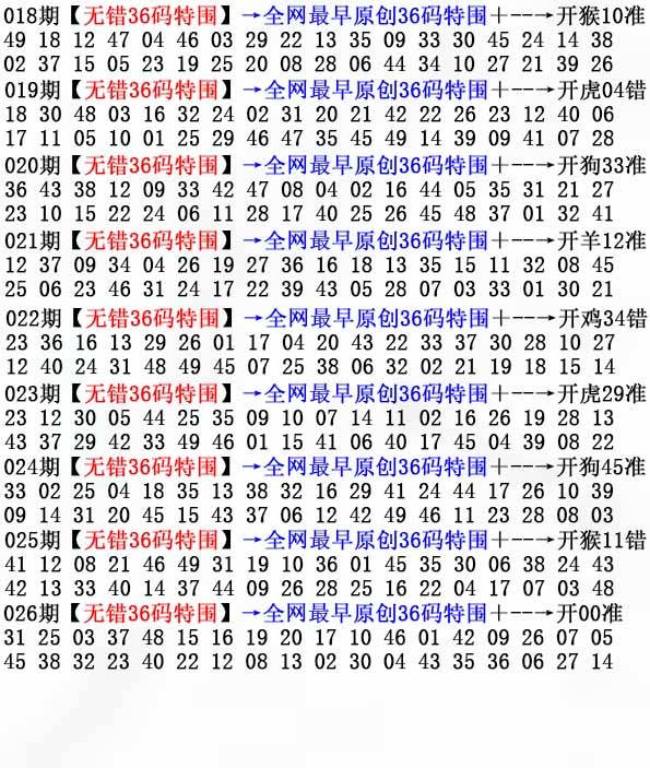 026期36码特围[图]